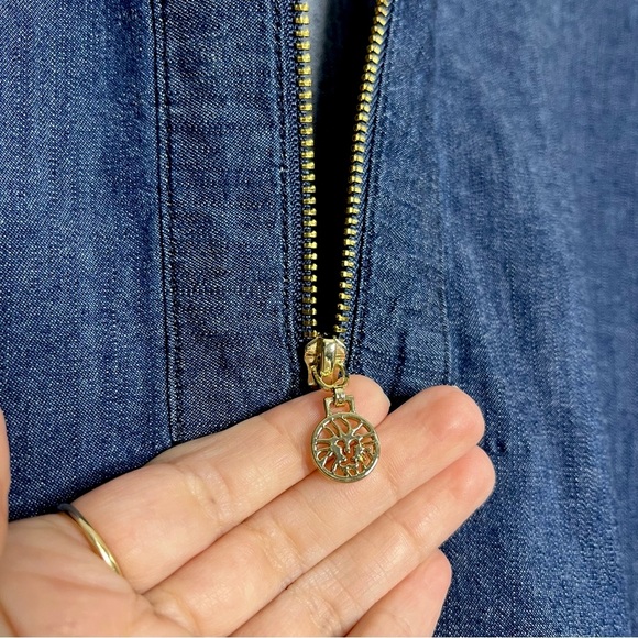 Anne Klein Women’s Zipper Denim Shift Dress Plus Size 1X - Picture 10 of 10